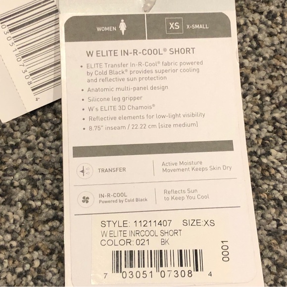 Pearl Izumi Shorts Womens XS Black Cycling Biking Compression Elite - Picture 5 of 11